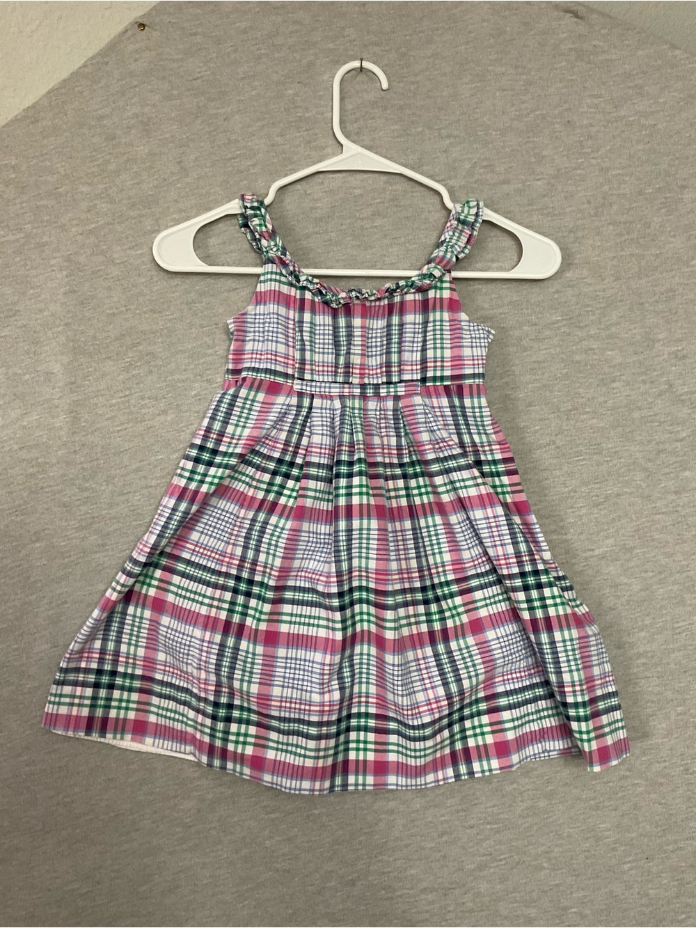 Ralph Lauren Girls Pink & Green Plaid Sundress